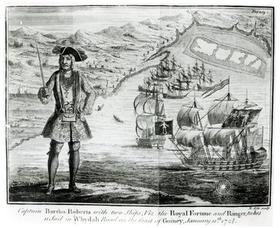 Captain Bartholomew Roberts with Two Ships, the 